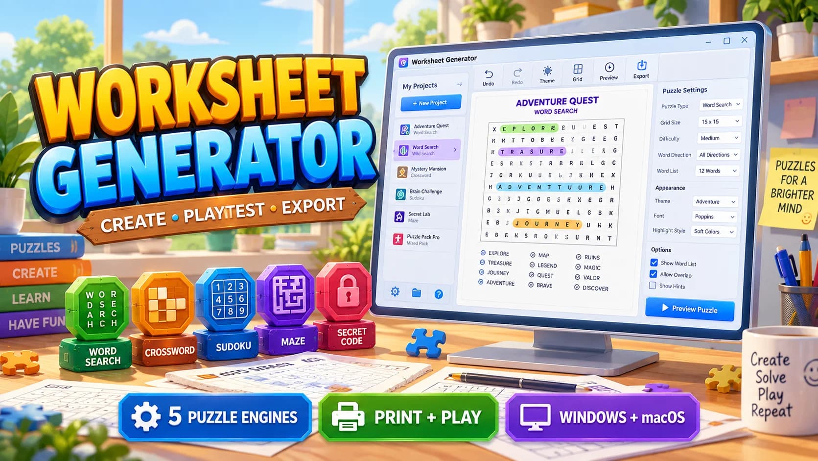 Worksheet Generator preview